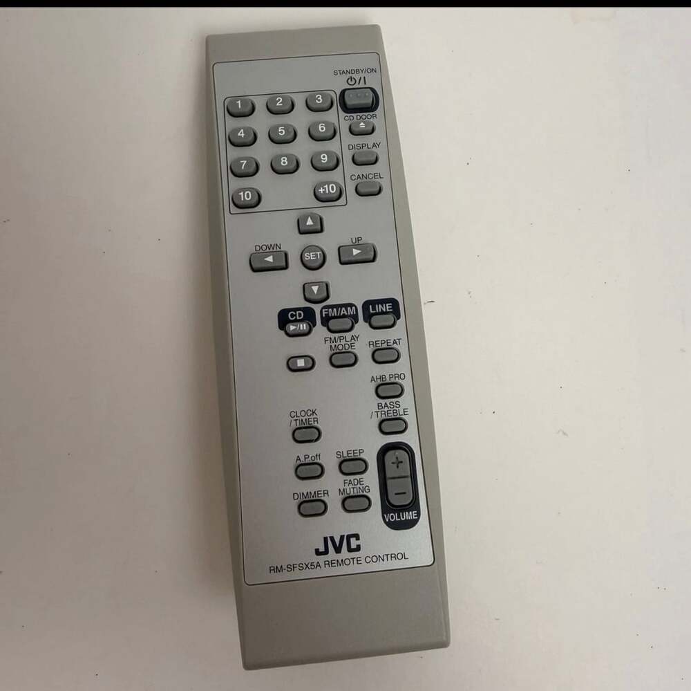 Jvc Rm-Sfsx5A Remote Control Grey Audio System Stereo